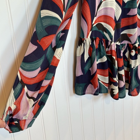 Anthropologie Maeve Cheyenne Peplum top - Picture 7 of 11